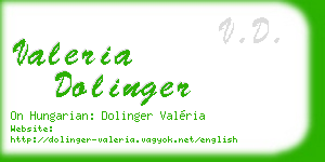 valeria dolinger business card